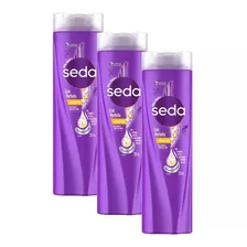 Kit Com 3 Shampoos Seda Liso Perfeito 325ml