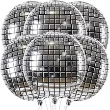 Globos Metal Oro Disco Esfera Disco 80s 90s Retro Ball 8pcs