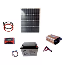 Kit Solar Inversor 500w, Control 20a, Batería 26ah-panel 50w