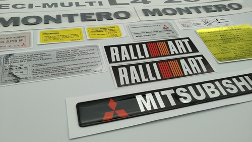 Mitsubishi Montero Pajero 2600 Calcomanas Y Emblemas Foto 3