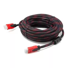 Cable Hdmi 10 Metros Doble Filtro Mallado Punta Dorada Nuevo