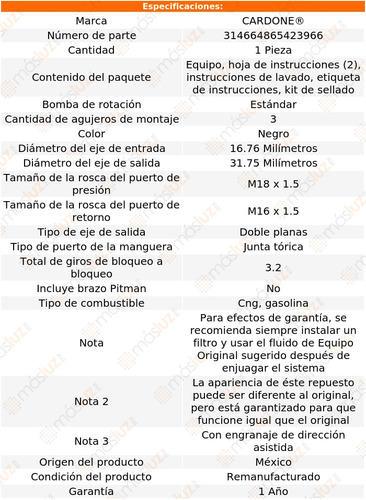 (1) Caja Direccin Hidrulica Gmc Sierra 3500 02/06 Reman Foto 4