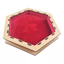 Bandeja De Dados Premium Revestida Bucaneiros Rpg Vermelho