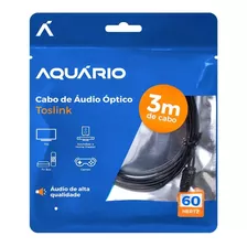 Cabo De Áudio Óptico Digital 3m Toslink 3 Metros Plug Gold