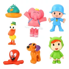 Set 7 Figuras Pocoyo Y Sus Amigos Juguete Colección