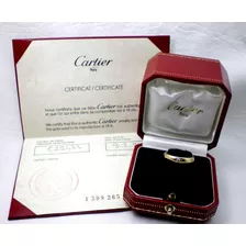 Anillo Cartier De Oro 18 Kt Y Brillantes