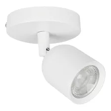 Spot Led Com Canopla 7w 3000k Branco Bivolt 110v/220v