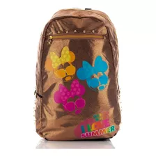 Mochila Disney Minnie Mouse I Love Summer Original Nueva