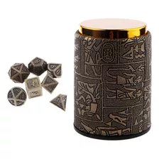 7x Dnd Poliédrico + Cup Dnd Rpg Mtg Game