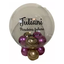 Balão Personalizado - Bubble Com Nome - Balão Transparente
