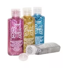 X1u Gel Con Glitter Para Cara Cuerpo Cabello Colores 65g