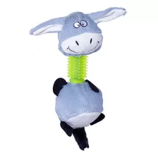 Brinquedo Pelúcia Com Mordedor Burrinho Sonoro 32 Cm Savana