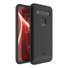 Funda Para Tcl 10 5g Uw Verizon Tudia Slim Negro Mate