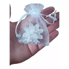 Lembrança Divino Espirito Santo Organza Terço Imã 10un