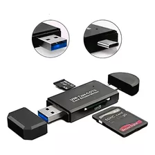 Leitor De Cartão 3 Em 1 Card Reader Usb 3.0 Micro Usb Type C