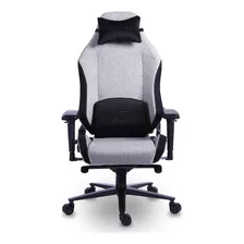 Cadeira De Escritório Gamer Xt Racer Draco Polyester Cor Preto E Cinza