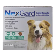 Antipulgas Nexgard De 10.1 A 25 Kg Para Perro