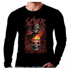 Camiseta Manga Longa Slayer Ref=639