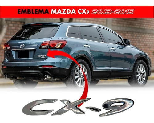 Emblema Para Cajuela Compatible Con Mazda Cx-9 13-15 Foto 2