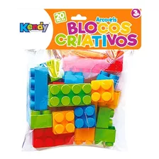 Blocos De Montar Brinquedo Infantil 80 Peças Divertido