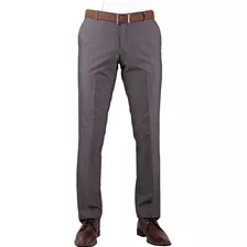 Pantalon De Vestir Yale Hombre Gris Poliester 10072 0451