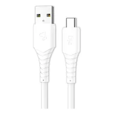 Cabo ELG Usb Tipo-c Emborrachado 1,2m Tc12w - Branco