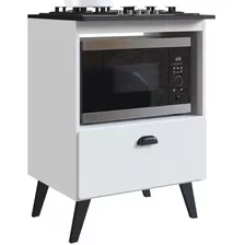 Balcão Basculante Para Forno E Cooktop - Art In Móveis Cor Branco