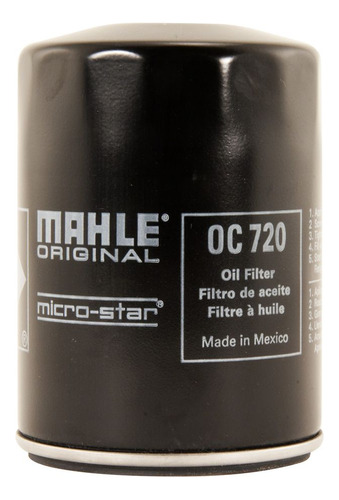Filtro Aceite Mahle 300zx 3.0 1990 1991 1992 1993 1994 1995 Foto 2
