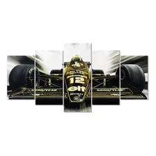 Quadro Decorativo Ayrton Senna F1 John Player Corrida*