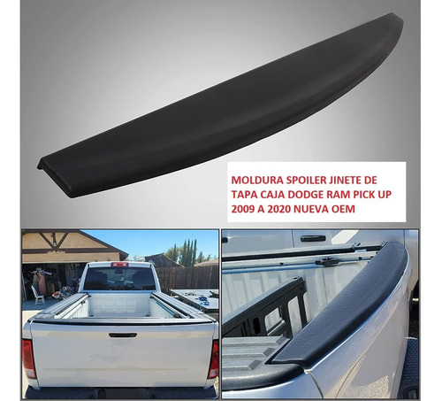 Moldura Aleron Spoiler Puerta Tapa Caja Dodge Ram 3500 2015 Foto 3