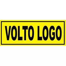Placa Volto Logo Pvc 28cm X 10cm