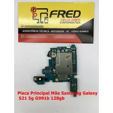 Placa Mae Samsung Galaxy S21 5g G991b 128gb Original