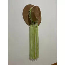 Sombreros De Gamuza Con Tejido En Macramé