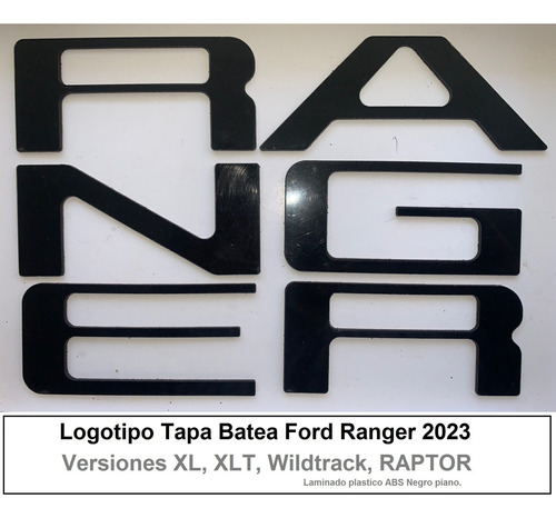 Letras Ford Ranger Raptor 2023 - 2024 Tapa Batea Foto 6