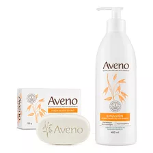 Aveno Set Hidratacion Facial Corporal Emulsion 400ml + Jabon 