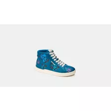 Tenis Coach Clip High Top Sneaker With Floral Print Modce582