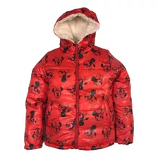 Campera Nena Impermeable Disney Minnie Mouse Con Corderoy