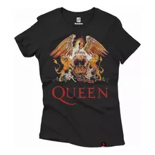 Camiseta Baby Look Feminina Rock Queen Logo