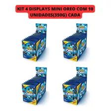 Kit 4 Displays Mini Oreo Sabor Chocolate Recheio De Baunilha