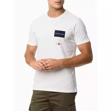 Camiseta Calvin Klein Masculina Ck Player - Branca 