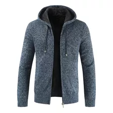 Chaqueta Con Capucha De Suéter De Punto De Moda Para Hombres