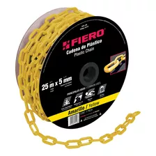 Cadena De Plástico De 5mm Amarilla Producto Marca Fiero