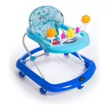 Andador Caminador Para Bebes Love 726 Musical 3 Posiciones Sonajero Color Azul