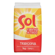 Farinha De Trigo Tradicional Sol Pacote 1kg