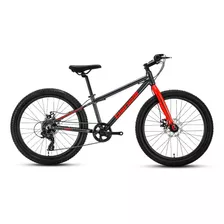 Bicicleta Benelli - M22 1.0 Adv Al 24 Color Gris Oscuro Rojo