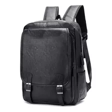 Mochila Laptop 15.6in Impermeable Para Mujer De Piel Escolar