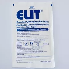 Guantes De Látex Quirurgicos X5 Pares Elit Esteriles Cirugia