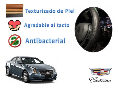 Tapetes 3d Logo Cadillac + Cubre Volante Cts 2008 A 2013 Foto 6