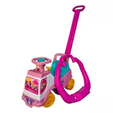 Triciclo Totoka Moto Plus Empurrador Apoio P/pés Rosa