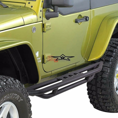 Set Estribos Para Jeep Wrangler 2 Puertas 2007-2017 Metal  Foto 2